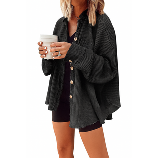 Womenβs Corduroy Button-Down Jacket
