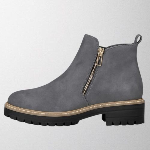 Elma – Women's shoe with round toe and side zip fastening