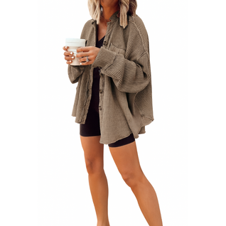 Womenβs Corduroy Button-Down Jacket
