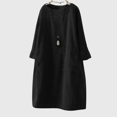 Clara | Relaxed Corduroy Midi Dress