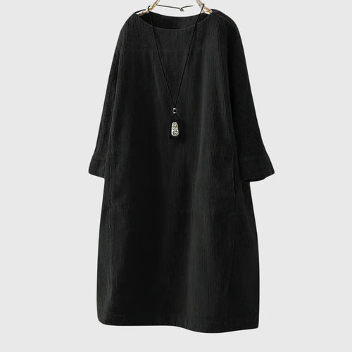 Clara | Relaxed Corduroy Midi Dress