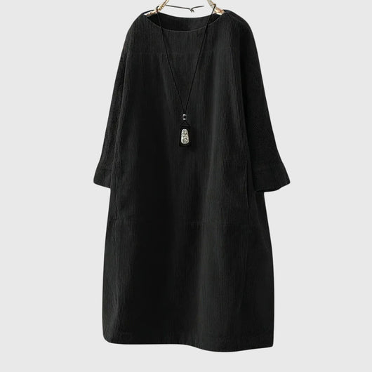 Clara | Relaxed Corduroy Midi Dress