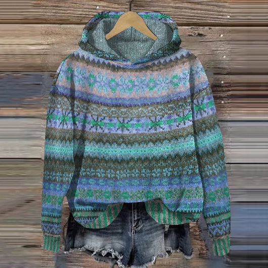 Gaby | Ethnic Retro Hoodie