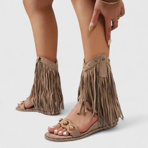 Carmen | Chic Fringe Sandals