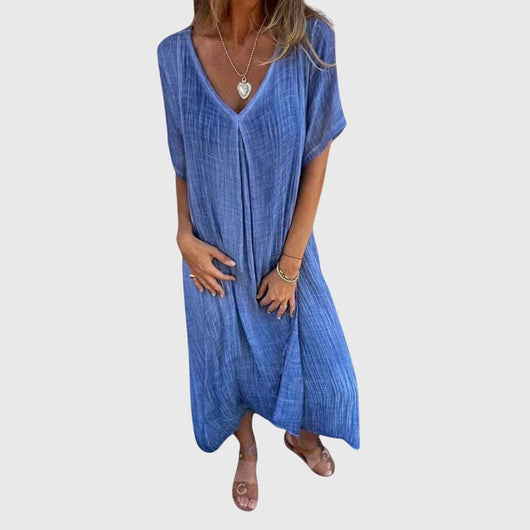 Clara | Elegant Lightweight V-Neck Dress