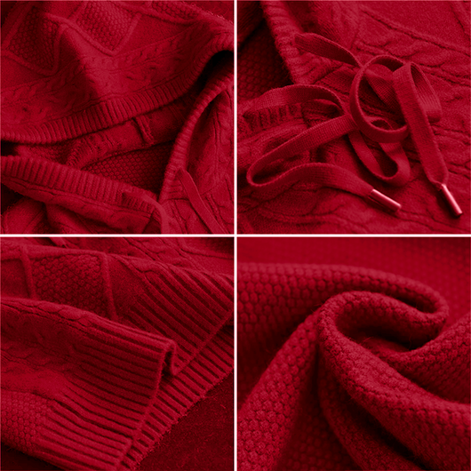Leonie | Jacquard Hooded Sweater