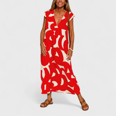 Clara | Flowing V-Neck Dress